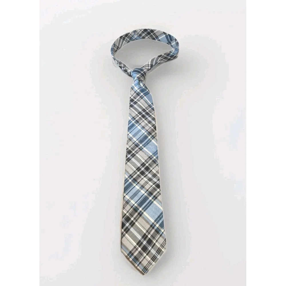 Ralph Lauren CHAPS -‎ Men's Navy, Blue & Turquoise Plaid Neck Tie